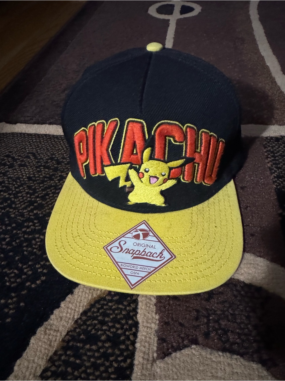Nintendo Black and Yellow Pokémon Cap